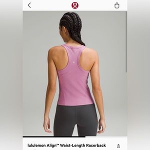 LULULEMON ALIGN HIGH NECK WAIST LENGTH TANK TOP